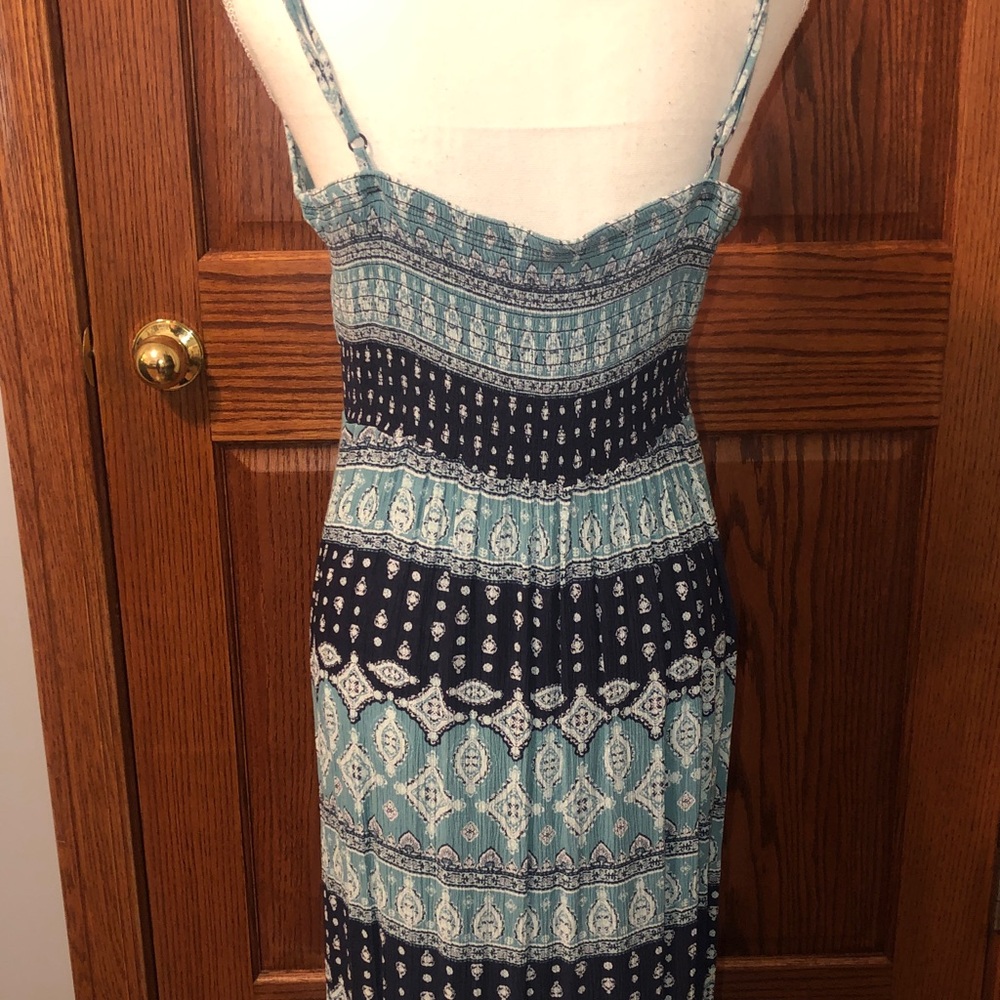 Pink Republic Patterned Maxi Dress in Teal and Navy - Picture 5 of 9